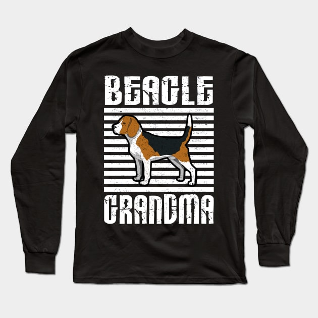 Beagle Grandma Proud Dogs Long Sleeve T-Shirt by aaltadel